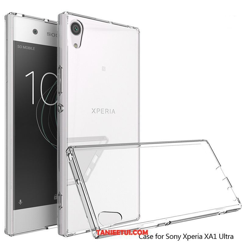 Etui Sony Xperia Xa1 Ultra Czarny Przezroczysty Anti-fall, Futerał Sony Xperia Xa1 Ultra Telefon Komórkowy Miękki Trudno