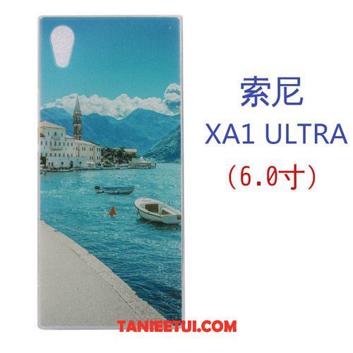 Etui Sony Xperia Xa1 Ultra Telefon Komórkowy Kreatywne Kreskówka, Futerał Sony Xperia Xa1 Ultra Silikonowe Miękki Purpurowy