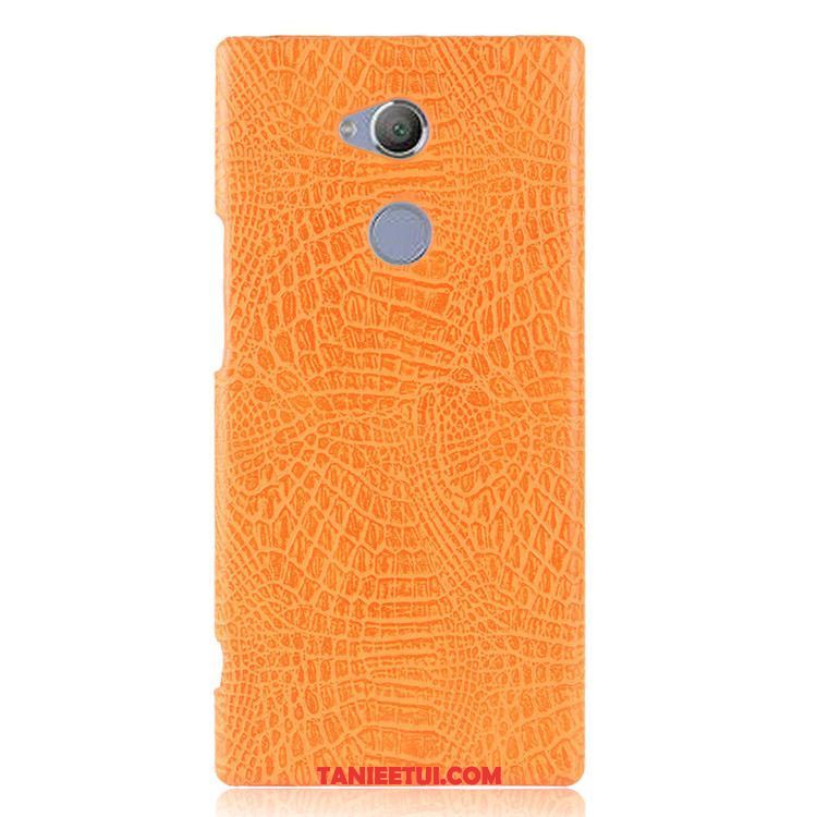 Etui Sony Xperia Xa2 Telefon Komórkowy Trudno Proszek, Obudowa Sony Xperia Xa2 Czarny Wzór Krokodyla Vintage