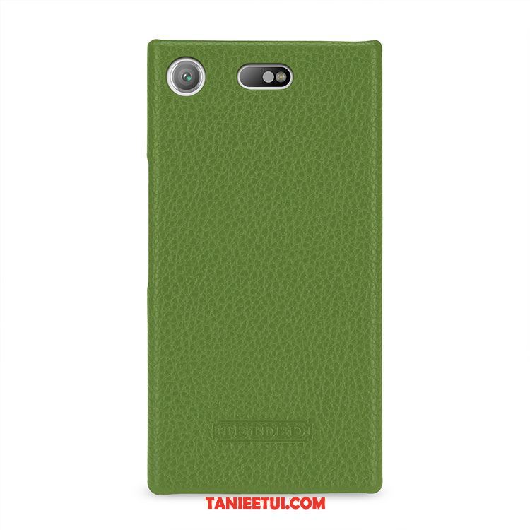 Etui Sony Xperia Xz1 Compact Prawdziwa Skóra Wzór Telefon Komórkowy, Obudowa Sony Xperia Xz1 Compact Skórzany Futerał Litchi Cienkie