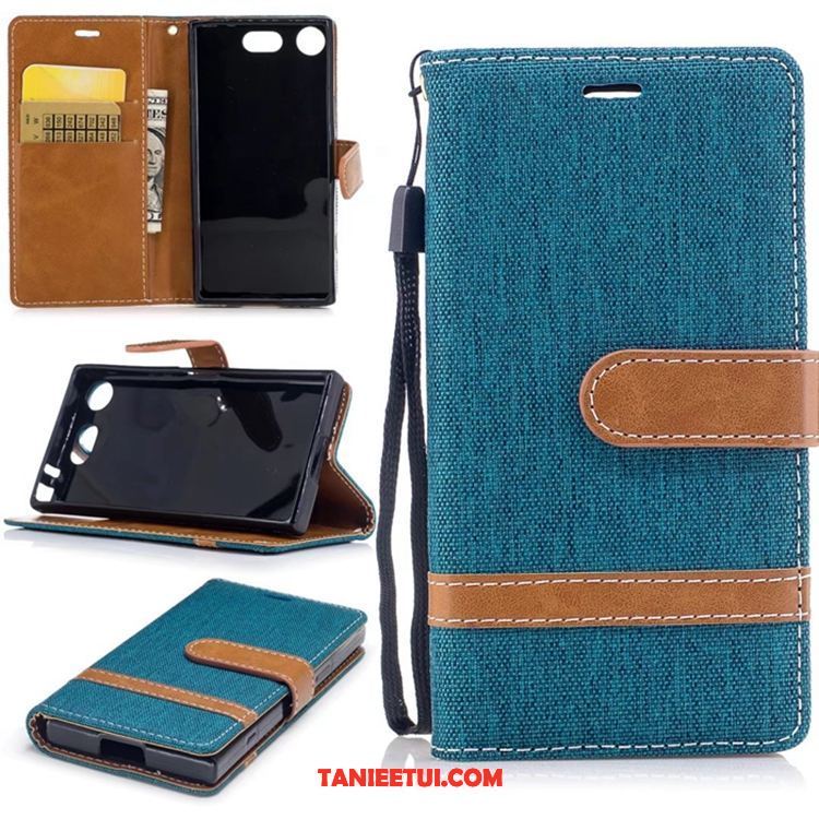 Etui Sony Xperia Xz1 Compact Purpurowy Telefon Komórkowy Denim, Futerał Sony Xperia Xz1 Compact Miękki Silikonowe Ciemno