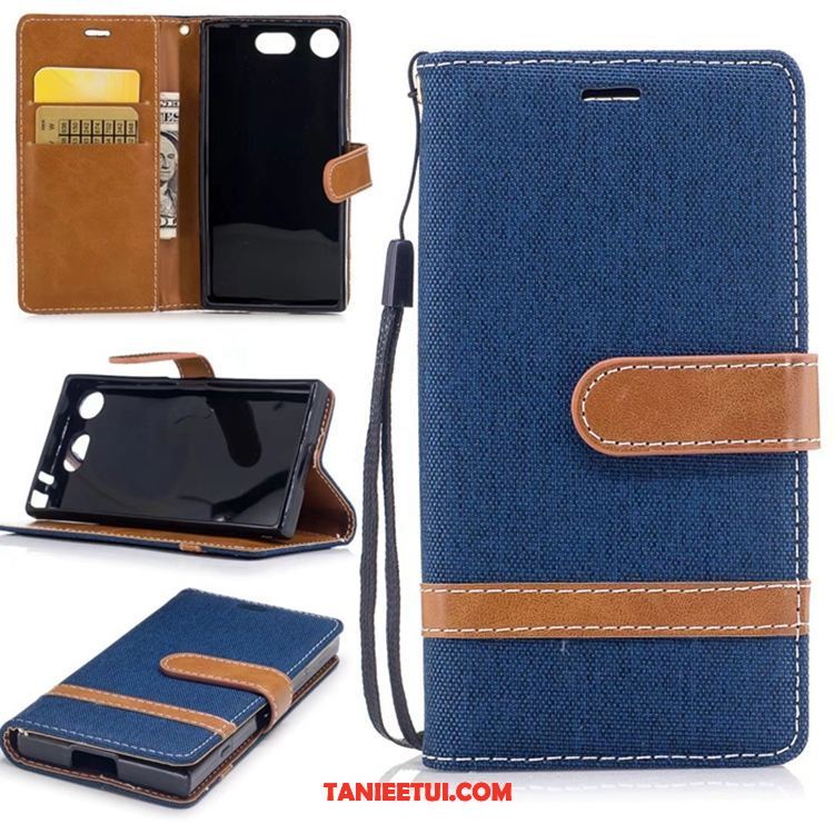 Etui Sony Xperia Xz1 Compact Purpurowy Telefon Komórkowy Denim, Futerał Sony Xperia Xz1 Compact Miękki Silikonowe Ciemno