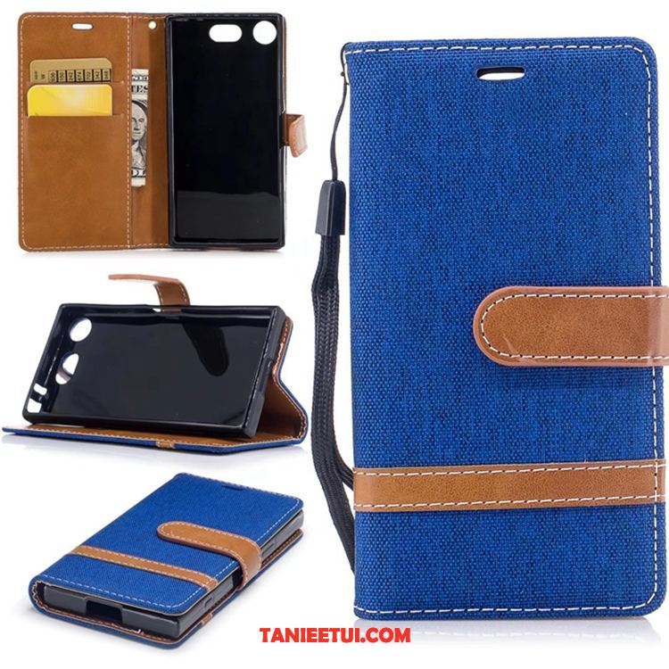 Etui Sony Xperia Xz1 Compact Purpurowy Telefon Komórkowy Denim, Futerał Sony Xperia Xz1 Compact Miękki Silikonowe Ciemno