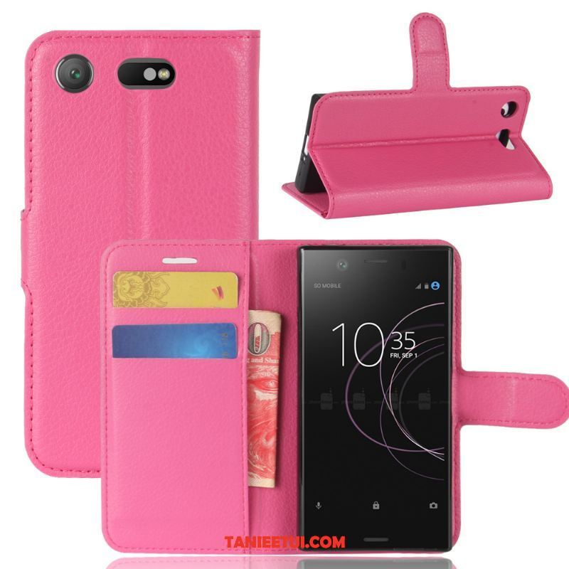 Etui Sony Xperia Xz1 Compact Wspornik Telefon Komórkowy All Inclusive, Pokrowce Sony Xperia Xz1 Compact Skórzany Futerał Ochraniacz Karta Braun