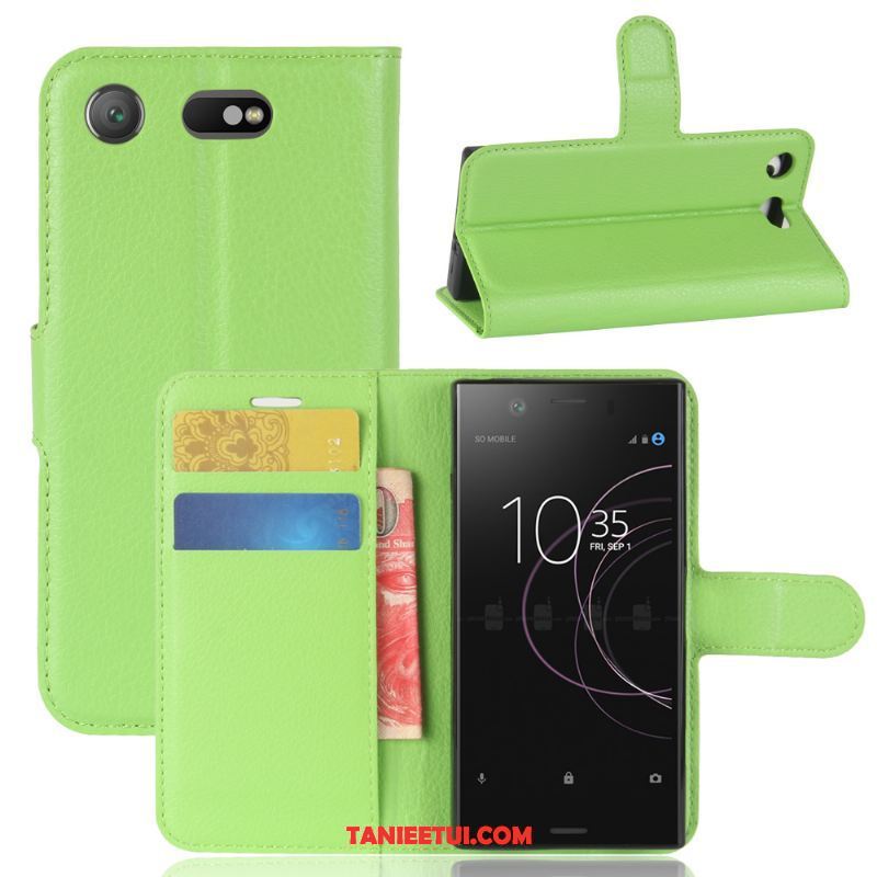 Etui Sony Xperia Xz1 Compact Wspornik Telefon Komórkowy All Inclusive, Pokrowce Sony Xperia Xz1 Compact Skórzany Futerał Ochraniacz Karta Braun