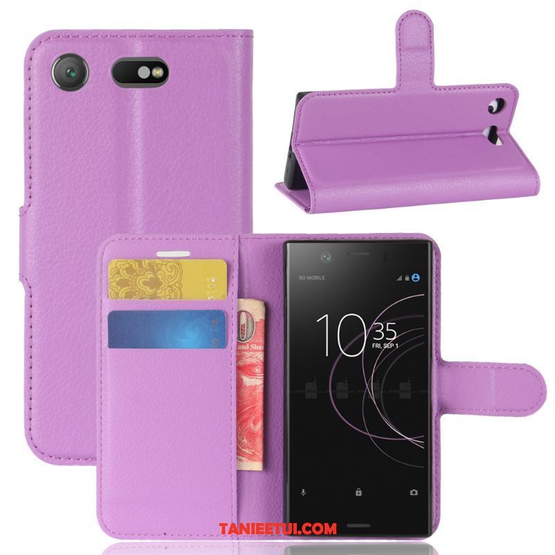 Etui Sony Xperia Xz1 Compact Wspornik Telefon Komórkowy All Inclusive, Pokrowce Sony Xperia Xz1 Compact Skórzany Futerał Ochraniacz Karta Braun