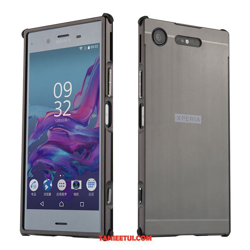 Etui Sony Xperia Xz1 Lustro Ochraniacz Granica, Obudowa Sony Xperia Xz1 Metal Telefon Komórkowy Jedwab