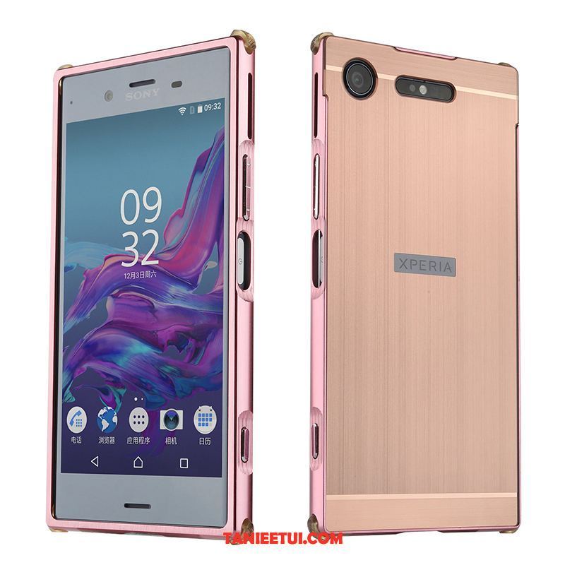 Etui Sony Xperia Xz1 Lustro Ochraniacz Granica, Obudowa Sony Xperia Xz1 Metal Telefon Komórkowy Jedwab