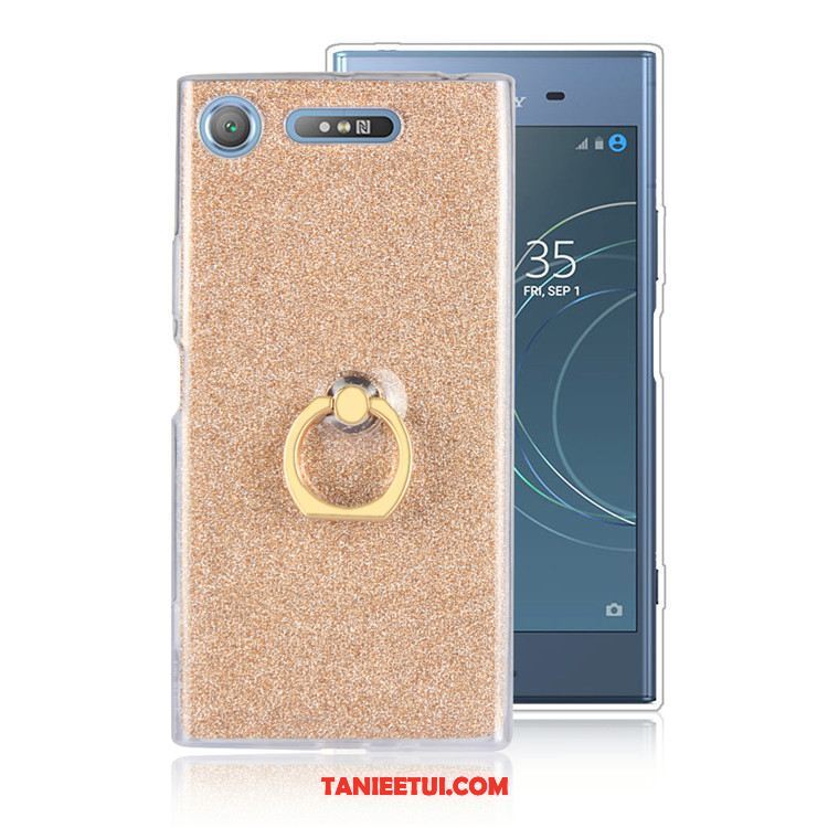 Etui Sony Xperia Xz1 Ring Czarny Anti-fall, Obudowa Sony Xperia Xz1 Wspornik Telefon Komórkowy All Inclusive