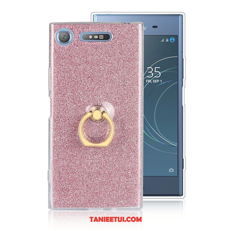 Etui Sony Xperia Xz1 Ring Czarny Anti-fall, Obudowa Sony Xperia Xz1 Wspornik Telefon Komórkowy All Inclusive