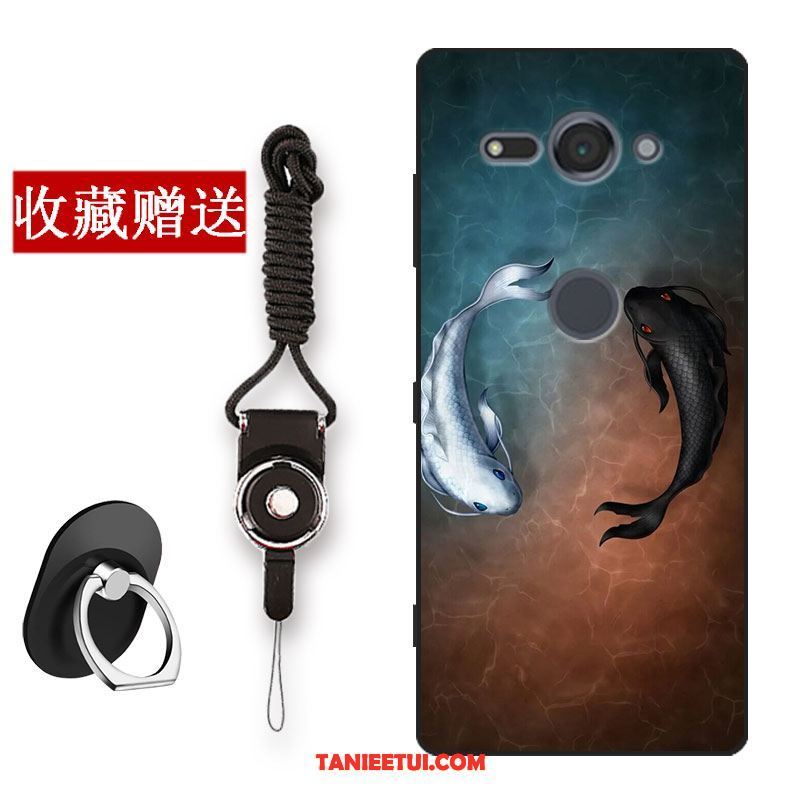 Etui Sony Xperia Xz2 Compact All Inclusive Telefon Komórkowy Ciemno, Obudowa Sony Xperia Xz2 Compact Proste Ochraniacz Czarny