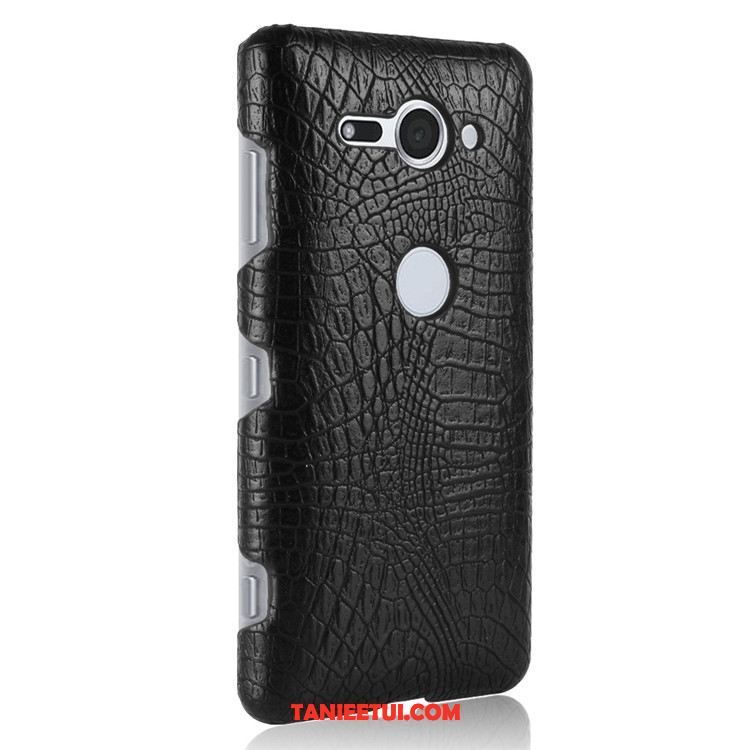 Etui Sony Xperia Xz2 Compact Telefon Komórkowy Ochraniacz Ciemno Niebieski, Obudowa Sony Xperia Xz2 Compact Trudno Skóra Krokodyl