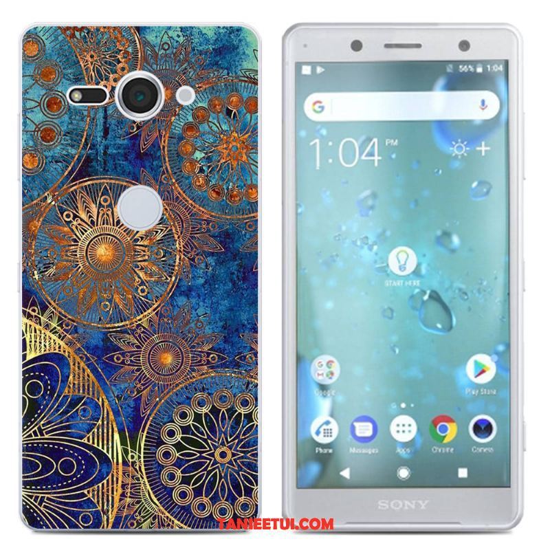 Etui Sony Xperia Xz2 Compact Telefon Komórkowy Silikonowe Kreatywne, Pokrowce Sony Xperia Xz2 Compact Niebieski