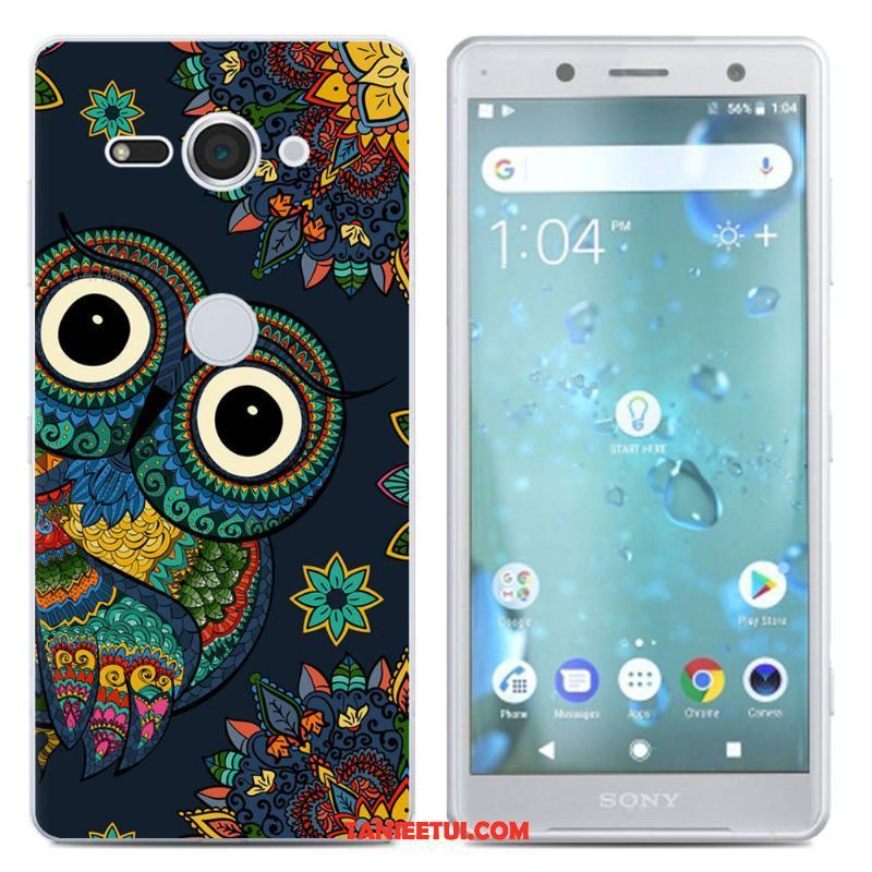 Etui Sony Xperia Xz2 Compact Telefon Komórkowy Silikonowe Kreatywne, Pokrowce Sony Xperia Xz2 Compact Niebieski