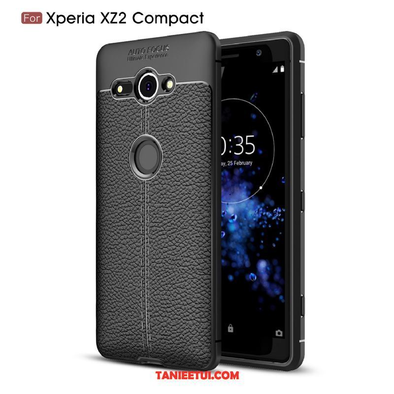 Etui Sony Xperia Xz2 Compact Wzór Czarny Telefon Komórkowy, Obudowa Sony Xperia Xz2 Compact Miękki Ochraniacz All Inclusive