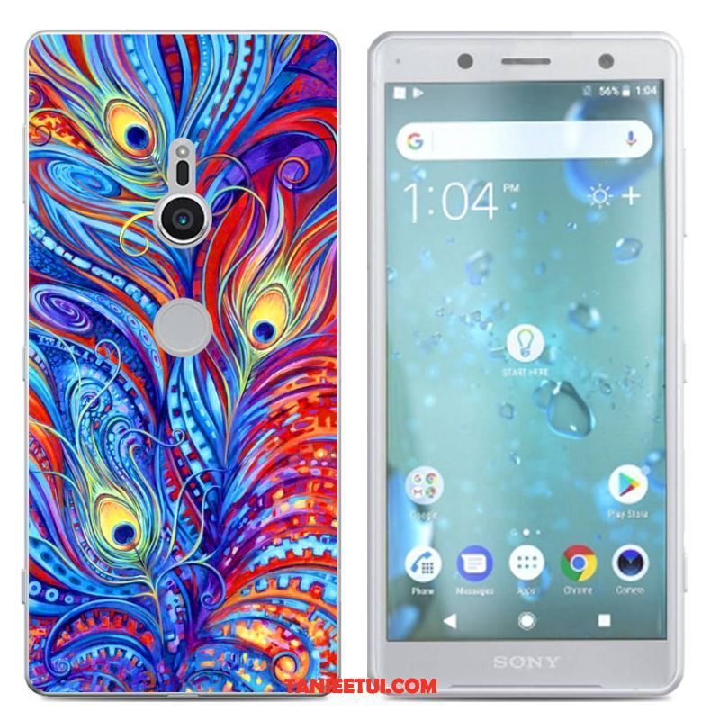 Etui Sony Xperia Xz2 Kreatywne Kreskówka Silikonowe Etui, Futerał Sony Xperia Xz2 Telefon Komórkowy Szary Proste