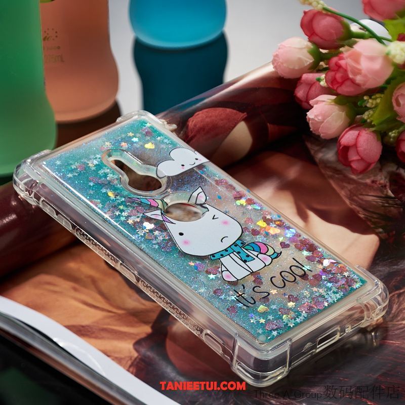 Etui Sony Xperia Xz2 Quicksand Telefon Komórkowy Osobowość, Obudowa Sony Xperia Xz2 All Inclusive Niebieski Anti-fall