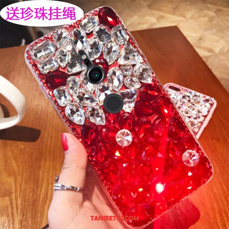 Etui Sony Xperia Xz2 Zielony Telefon Komórkowy Ochraniacz, Obudowa Sony Xperia Xz2 Modna Marka Rhinestone Czerwony Netto