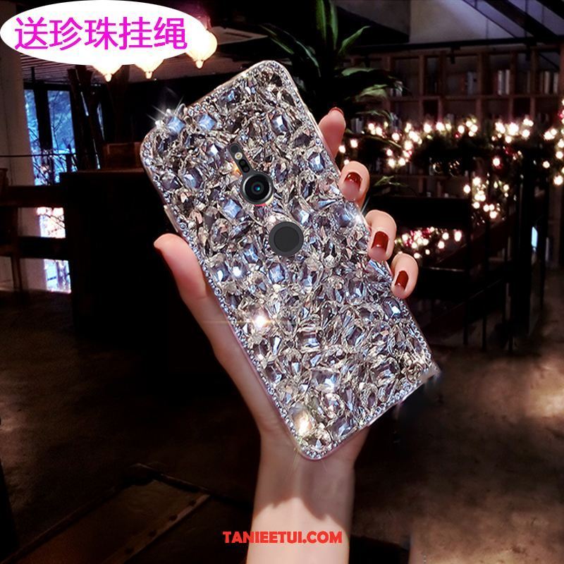 Etui Sony Xperia Xz2 Zielony Telefon Komórkowy Ochraniacz, Obudowa Sony Xperia Xz2 Modna Marka Rhinestone Czerwony Netto