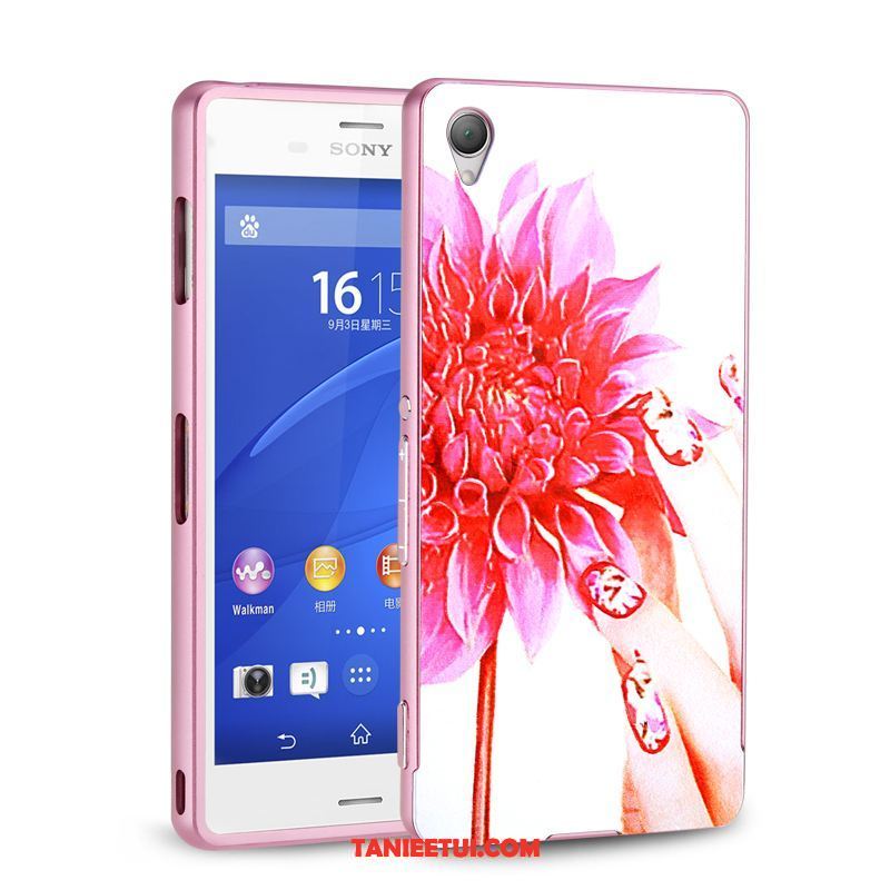 Etui Sony Xperia Z3+ Metal Ochraniacz Telefon Komórkowy, Futerał Sony Xperia Z3+ Anti-fall Tylna Pokrywa Granica Braun