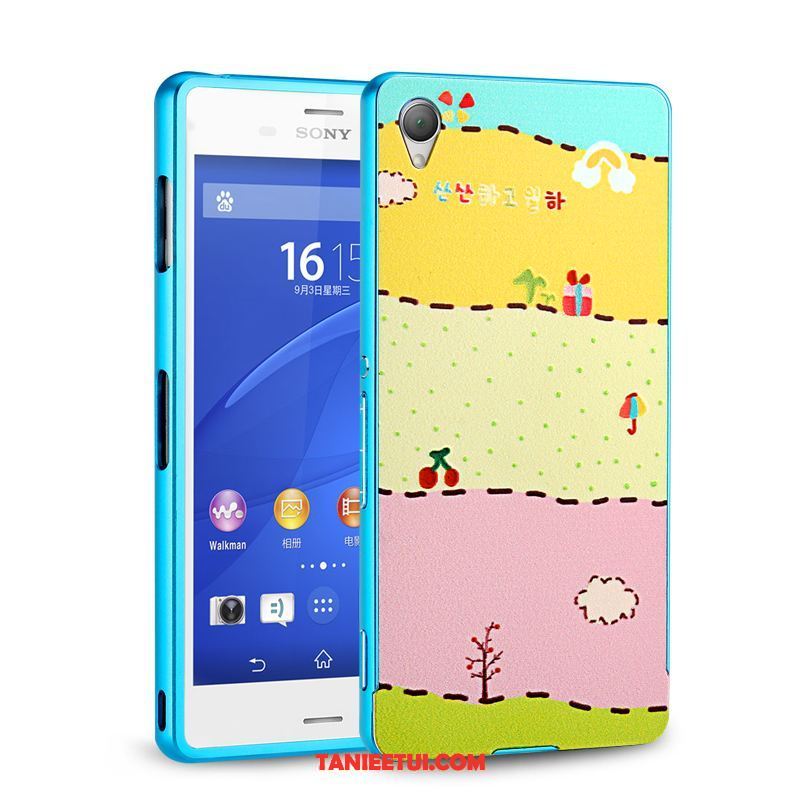 Etui Sony Xperia Z3+ Metal Ochraniacz Telefon Komórkowy, Futerał Sony Xperia Z3+ Anti-fall Tylna Pokrywa Granica Braun