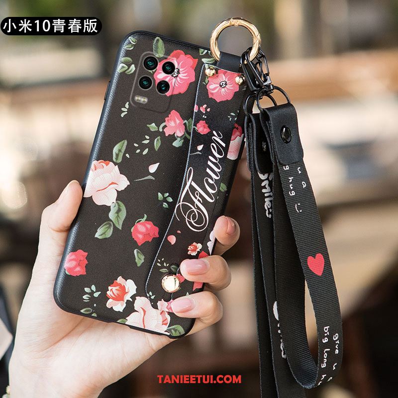 Etui Xiaomi Mi 10 Lite Niebieski Cienkie Tendencja, Pokrowce Xiaomi Mi 10 Lite Kreatywne Czerwony Netto Anti-fall Beige