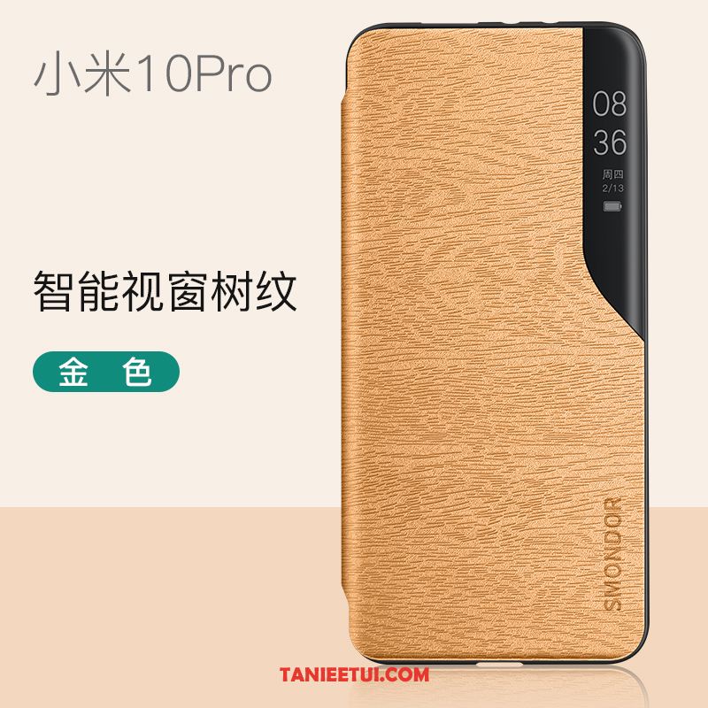 Etui Xiaomi Mi 10 Pro Miękki Akcesoria Przezroczysty, Obudowa Xiaomi Mi 10 Pro Niebieski Anti-fall Skórzany Futerał Beige