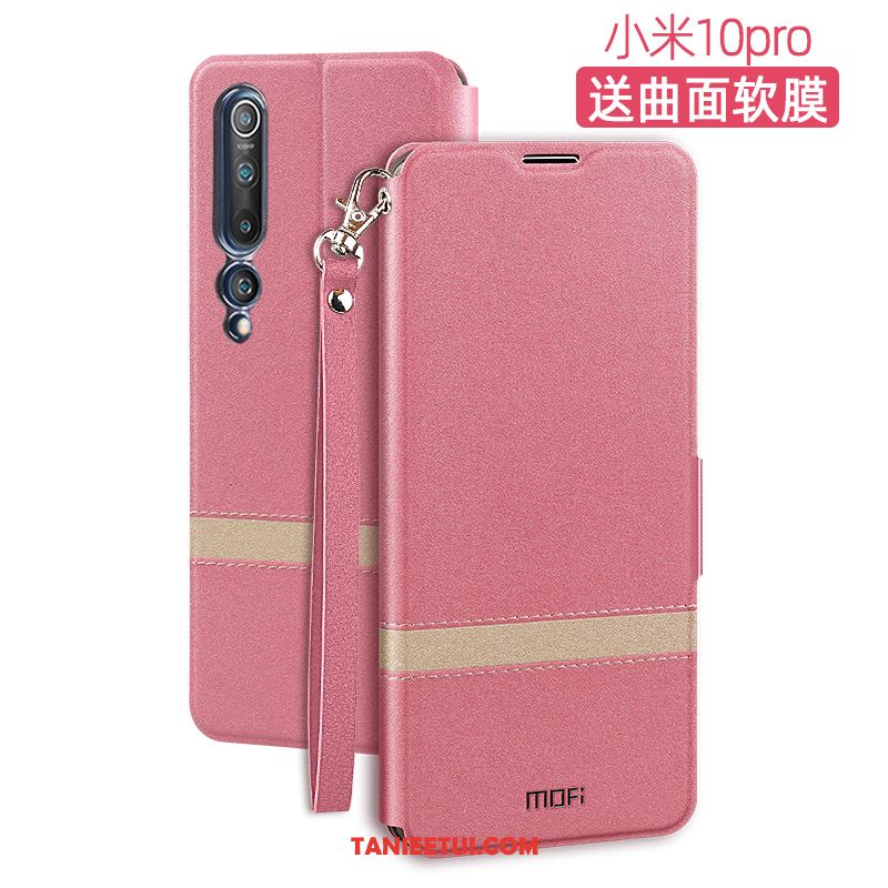 Etui Xiaomi Mi 10 Pro Miękki Silikonowe Ochraniacz, Futerał Xiaomi Mi 10 Pro Telefon Komórkowy Skórzany Klapa Beige