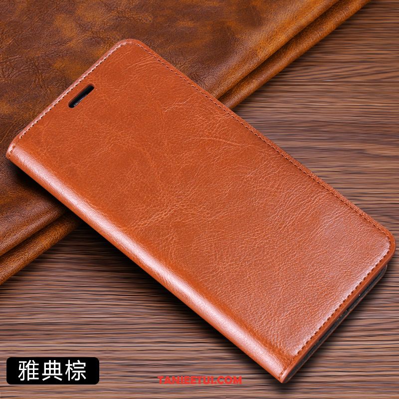 Etui Xiaomi Mi 10 Pro Skórzany Czerwony Mały, Futerał Xiaomi Mi 10 Pro Składać Telefon Komórkowy Beige