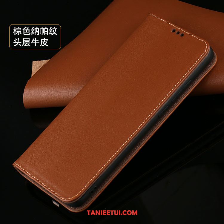 Etui Xiaomi Mi 10 Pro Szary All Inclusive Prawdziwa Skóra, Obudowa Xiaomi Mi 10 Pro Telefon Komórkowy Wzór Mały Beige