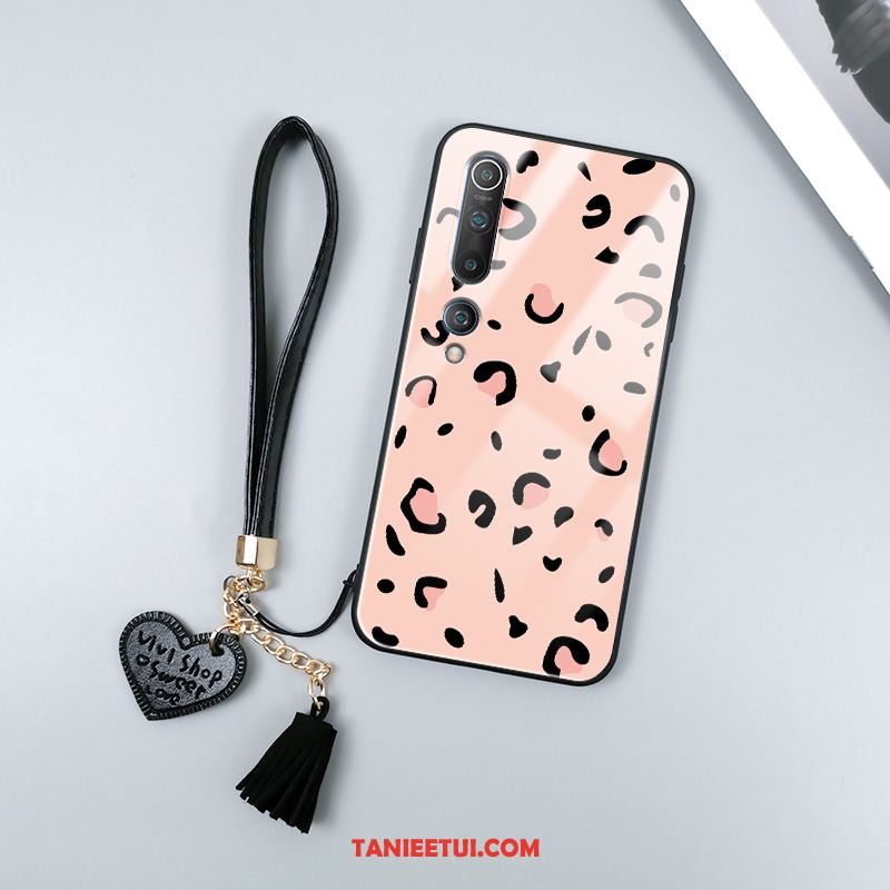 Etui Xiaomi Mi 10 Różowe Proste Tendencja, Futerał Xiaomi Mi 10 Lampart Mały Miękki Beige