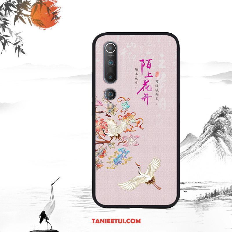 Etui Xiaomi Mi 10 Silikonowe Kreatywne Nubuku, Pokrowce Xiaomi Mi 10 Ochraniacz Mały All Inclusive Beige