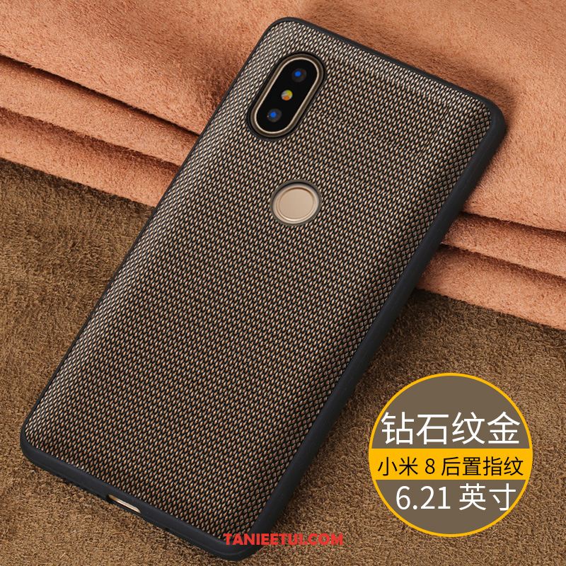 Etui Xiaomi Mi 8 Anti-fall Osobowość Filmy, Obudowa Xiaomi Mi 8 Telefon Komórkowy Szkło Hartowane Mały Beige