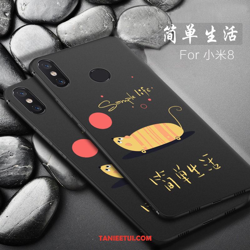 Etui Xiaomi Mi 8 Cienka Nowy Kreatywne, Pokrowce Xiaomi Mi 8 Telefon Komórkowy Nubuku Ochraniacz Beige