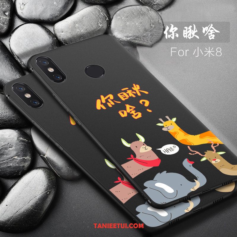 Etui Xiaomi Mi 8 Cienka Nowy Kreatywne, Pokrowce Xiaomi Mi 8 Telefon Komórkowy Nubuku Ochraniacz Beige