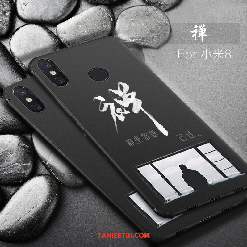 Etui Xiaomi Mi 8 Cienka Nowy Kreatywne, Pokrowce Xiaomi Mi 8 Telefon Komórkowy Nubuku Ochraniacz Beige