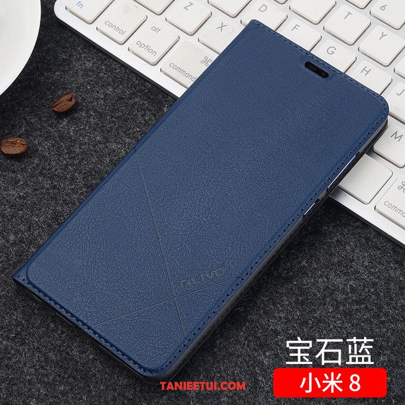 Etui Xiaomi Mi 8 Czarny Ochraniacz Klapa, Obudowa Xiaomi Mi 8 Mały Telefon Komórkowy Skórzany Futerał Beige