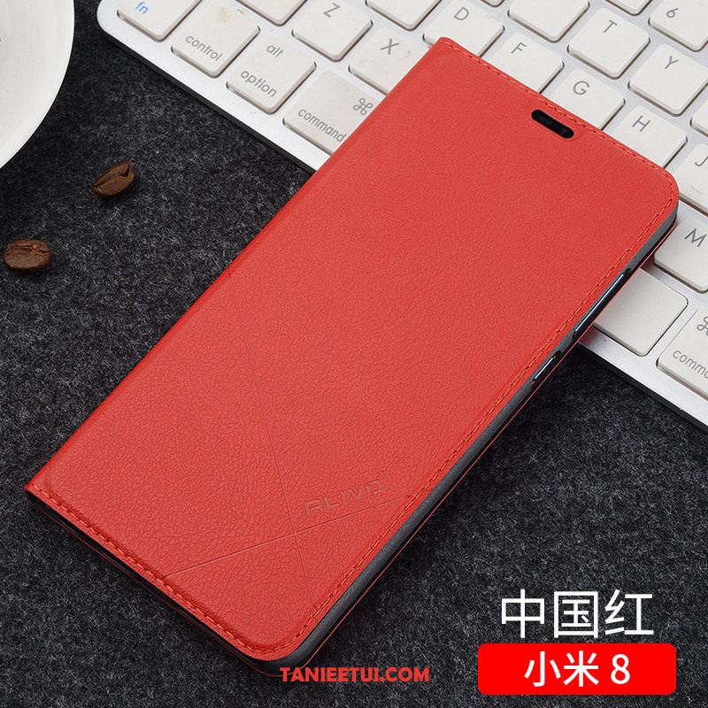 Etui Xiaomi Mi 8 Czarny Ochraniacz Klapa, Obudowa Xiaomi Mi 8 Mały Telefon Komórkowy Skórzany Futerał Beige