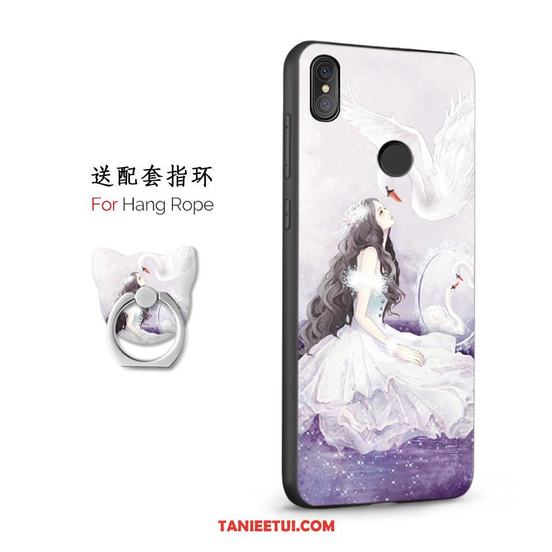 Etui Xiaomi Mi 8 Czarny Telefon Komórkowy Vintage, Futerał Xiaomi Mi 8 Anti-fall Chiński Styl Wspornik Beige