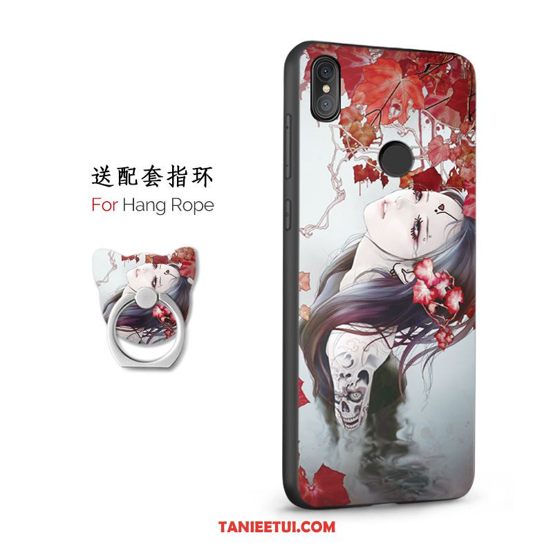 Etui Xiaomi Mi 8 Czarny Telefon Komórkowy Vintage, Futerał Xiaomi Mi 8 Anti-fall Chiński Styl Wspornik Beige