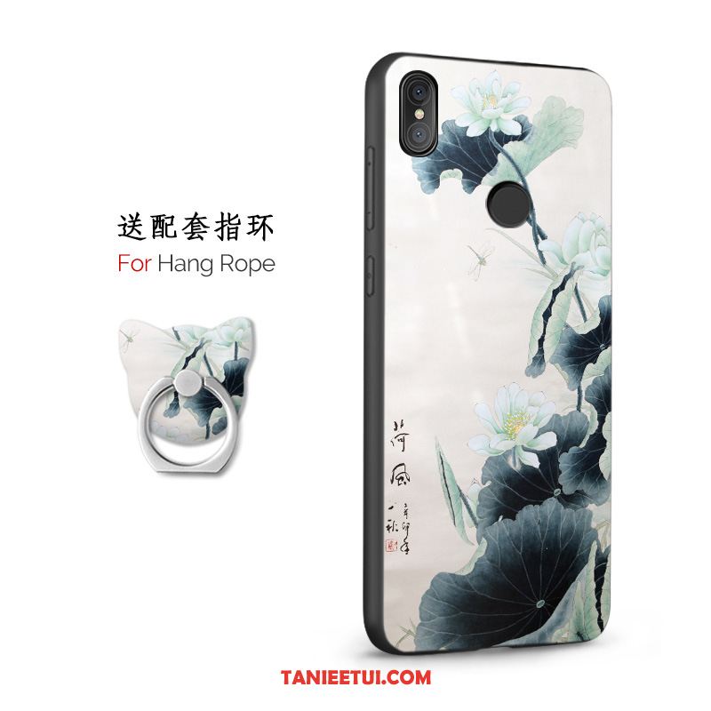 Etui Xiaomi Mi 8 Czarny Telefon Komórkowy Vintage, Futerał Xiaomi Mi 8 Anti-fall Chiński Styl Wspornik Beige