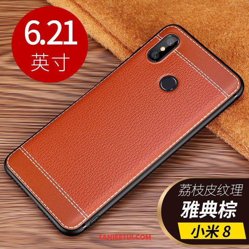 Etui Xiaomi Mi 8 Lekki I Cienki Cienkie Miękki, Futerał Xiaomi Mi 8 Telefon Komórkowy Biznes Mały Beige