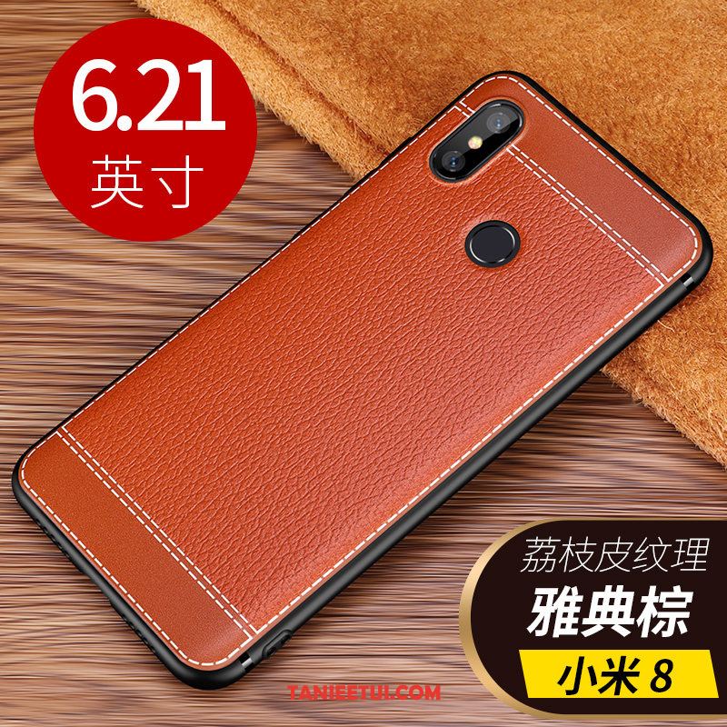 Etui Xiaomi Mi 8 Lekki I Cienki Cienkie Miękki, Futerał Xiaomi Mi 8 Telefon Komórkowy Biznes Mały Beige