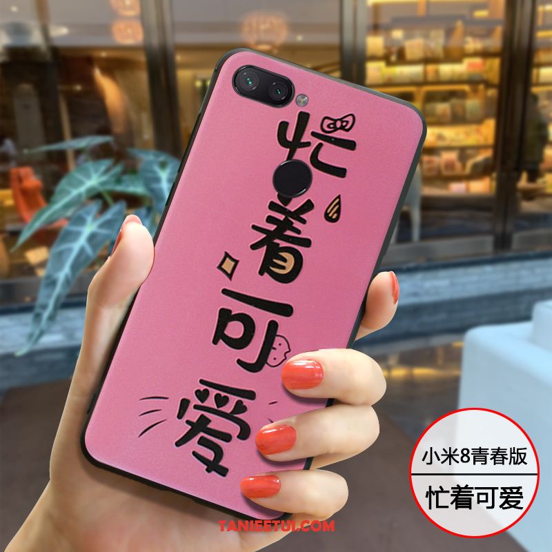 Etui Xiaomi Mi 8 Lite All Inclusive Nubuku Silikonowe, Futerał Xiaomi Mi 8 Lite Kreatywne Młodzież Osobowość Beige