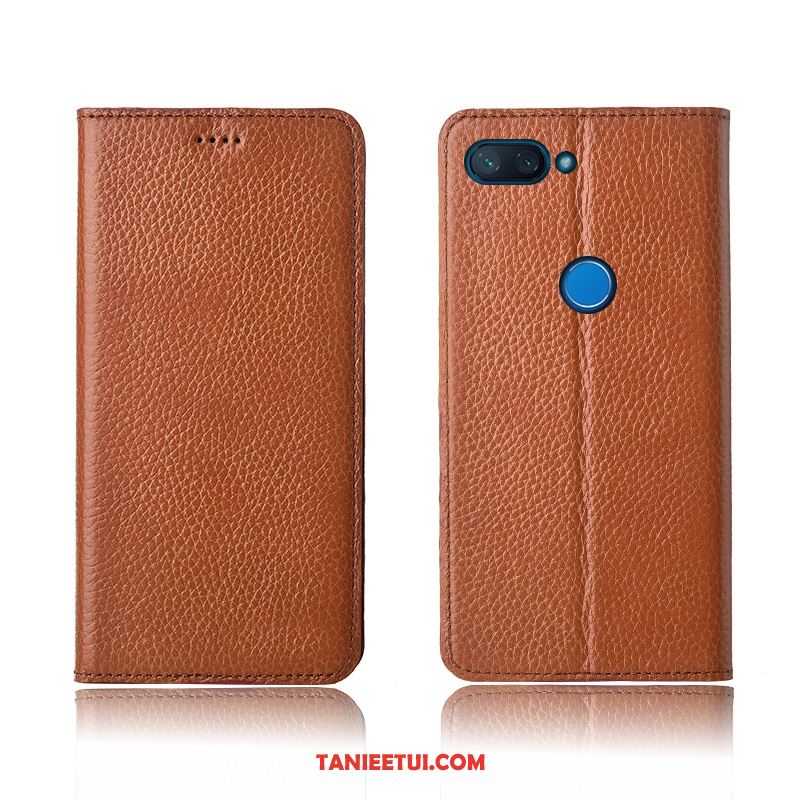 Etui Xiaomi Mi 8 Lite Anti-fall Telefon Komórkowy Ochraniacz, Futerał Xiaomi Mi 8 Lite Prawdziwa Skóra Nowy Młodzież Beige