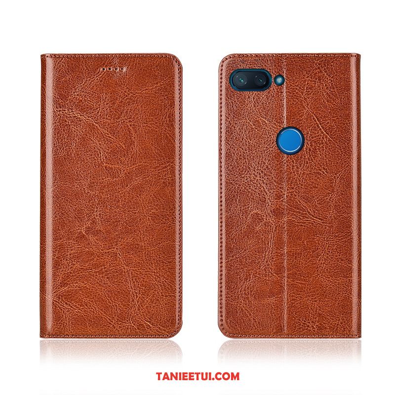 Etui Xiaomi Mi 8 Lite Anti-fall Wzór Klapa, Pokrowce Xiaomi Mi 8 Lite All Inclusive Mały Różowe Beige