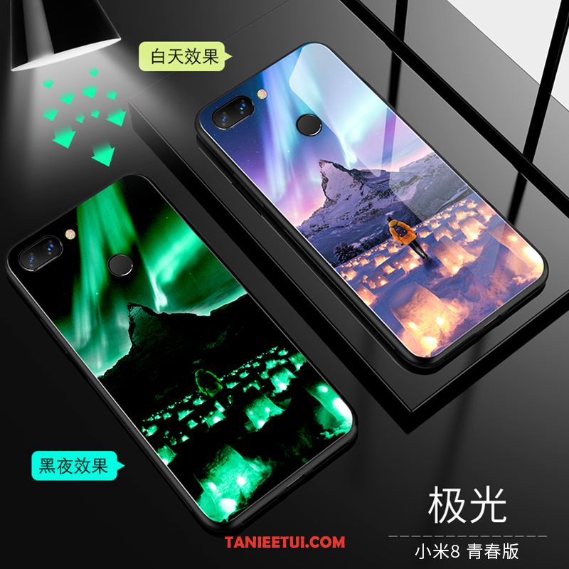 Etui Xiaomi Mi 8 Lite Młodzież Wysoki Koniec Tendencja, Obudowa Xiaomi Mi 8 Lite Kreatywne Purpurowy Silikonowe Beige