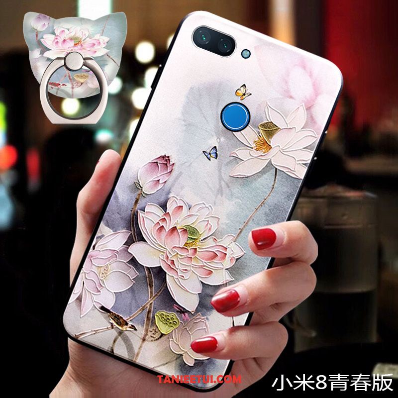 Etui Xiaomi Mi 8 Lite Nowy Ochraniacz Mały, Obudowa Xiaomi Mi 8 Lite Osobowość Telefon Komórkowy Silikonowe Beige