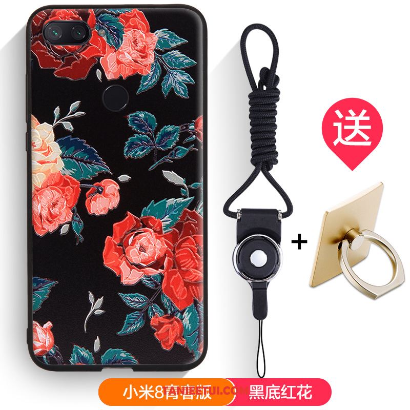 Etui Xiaomi Mi 8 Lite Ochraniacz All Inclusive Biały, Obudowa Xiaomi Mi 8 Lite Tendencja Mały Silikonowe Beige