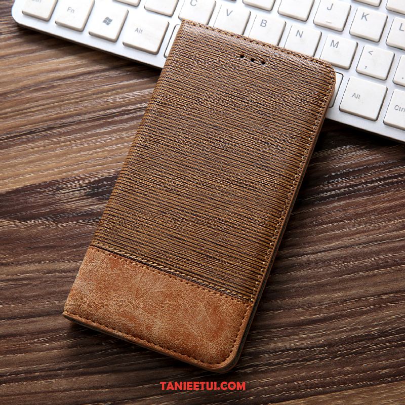 Etui Xiaomi Mi 8 Lite Skórzany Futerał Prawdziwa Skóra Nowy, Obudowa Xiaomi Mi 8 Lite Biznes Telefon Komórkowy All Inclusive Braun